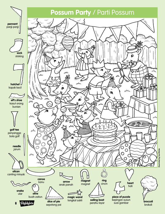Highlights Hidden Pictures Gambar Tersembunyi Puzzles Volume 30 to 36