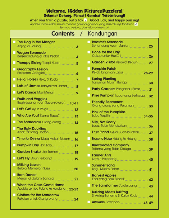 Highlights Hidden Pictures Gambar Tersembunyi Favourite Farm Puzzles