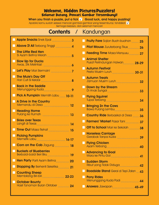 Highlights Hidden Pictures Gambar Tersembunyi Favourite Farm Puzzles