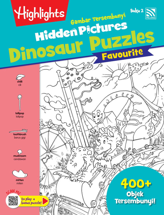Highlights Hidden Pictures Gambar Tersembunyi Favourite Dinosaur Puzzles