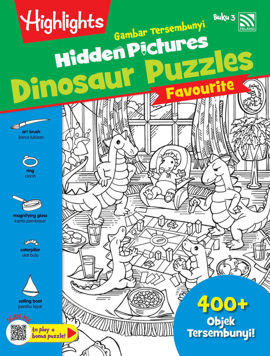 Highlights Hidden Pictures Gambar Tersembunyi Favourite Dinosaur Puzzles