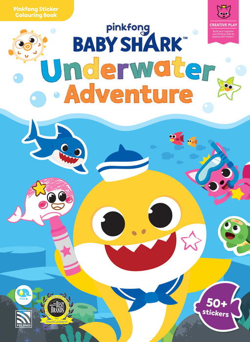 Baby Shark Sticker Colouring Book