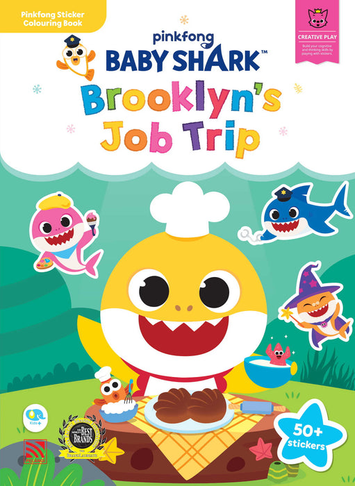 Baby Shark Sticker Colouring Book