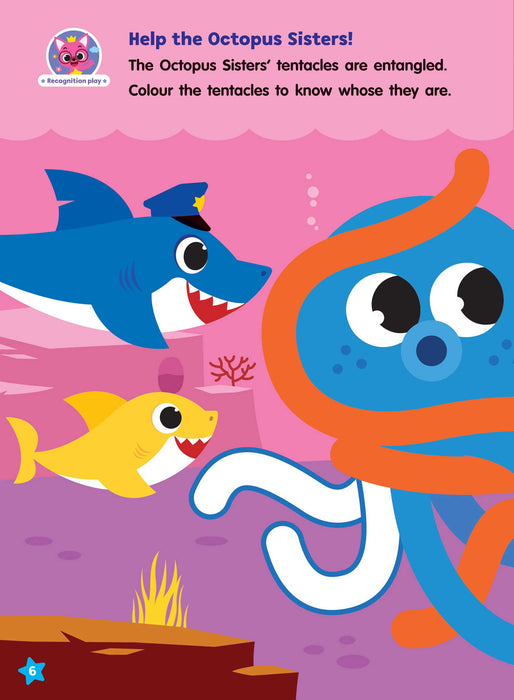 Baby Shark Sticker Colouring Book