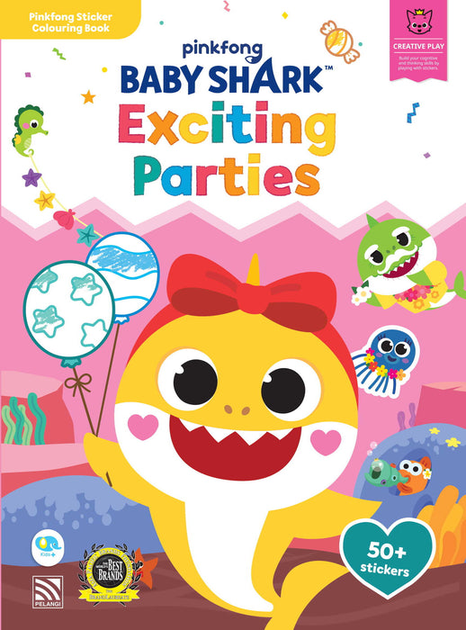 Baby Shark Sticker Colouring Book