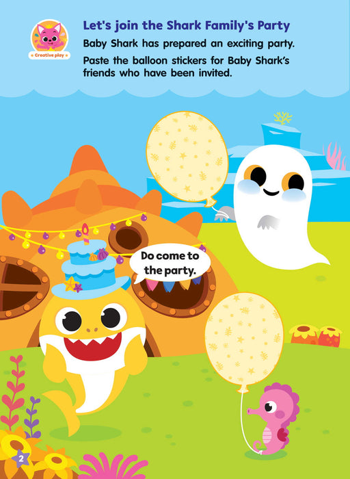 Baby Shark Sticker Colouring Book