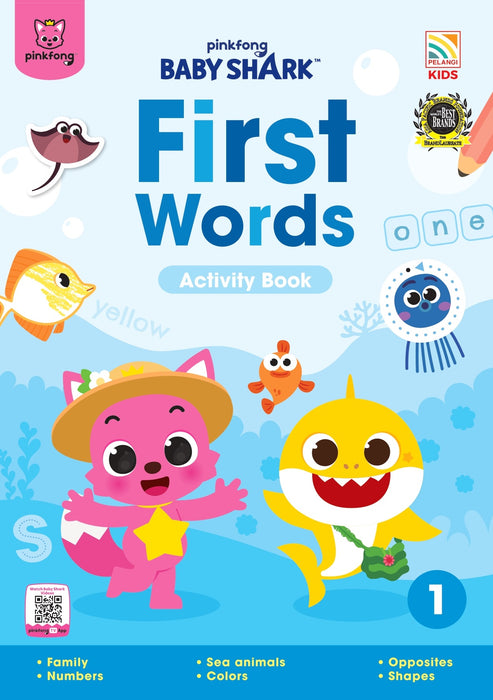 Baby Shark First Words Activity Book