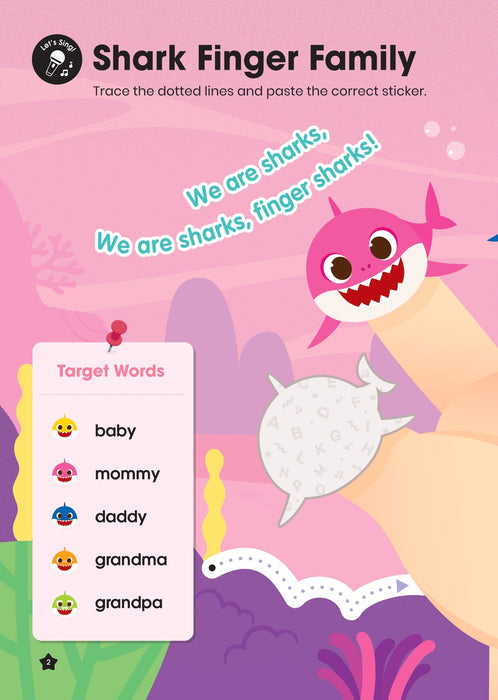 Baby Shark First Words Activity Book