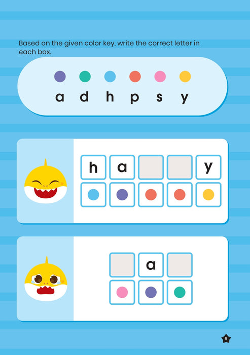 Baby Shark First Words Activity Book