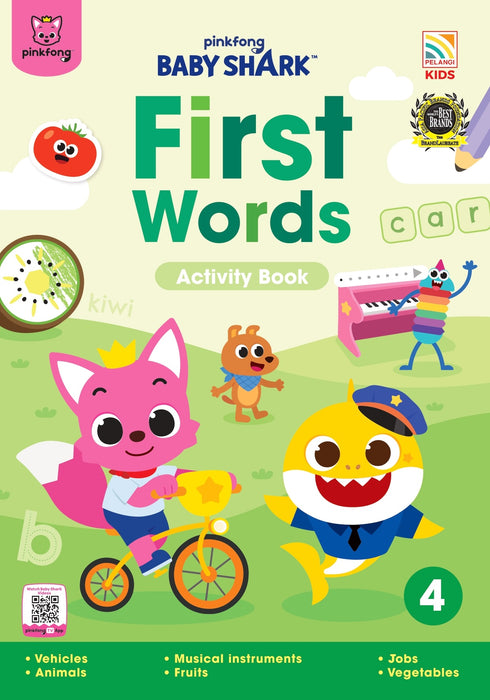 Baby Shark First Words Activity Book