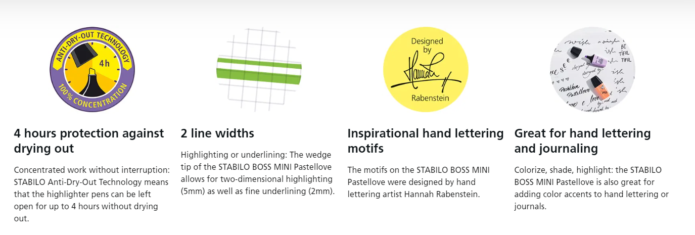 Stabilo Boss Mini Pastellove Edition 2.0 of 6's