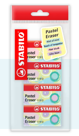 Stabilo  Pastel Eraser Eco of 4's