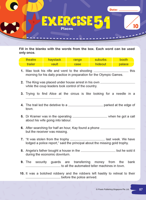 Basic Vocabulary Workbook Primary 6