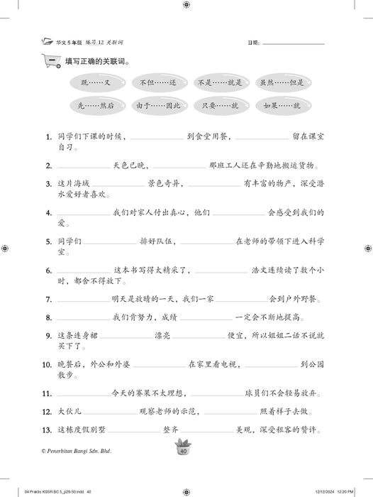 Praktis KSSR 2025 华文练习 5 年级