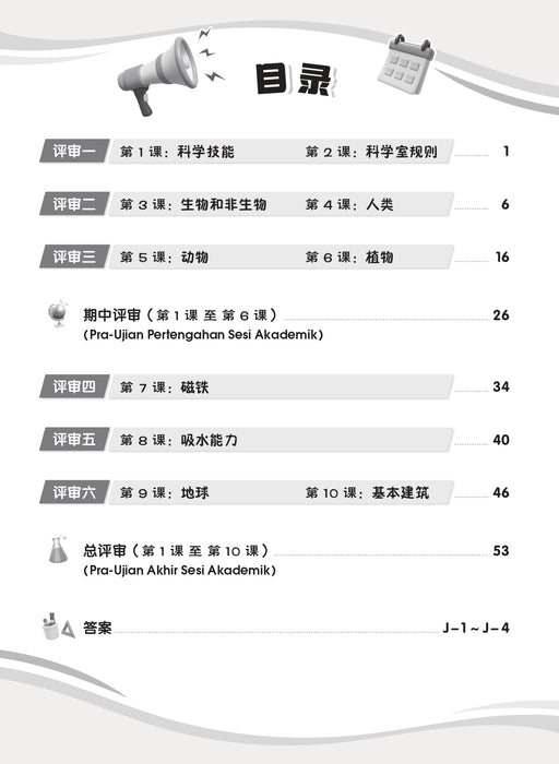 Siri Penilaian Progresif KSSR 2025 百分评审系列 Tahun 1 年级 1