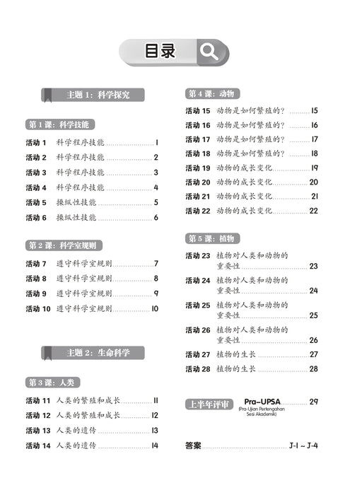 Pentaksiran Bilik Darjah 2025 课堂评估 2 年级