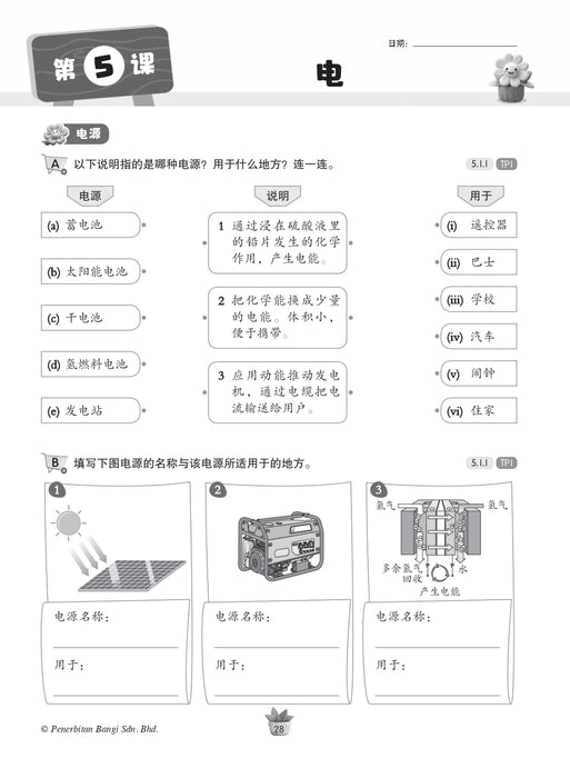 Praktis KSSR 2025 华文练习 5 年级 科学 Sains