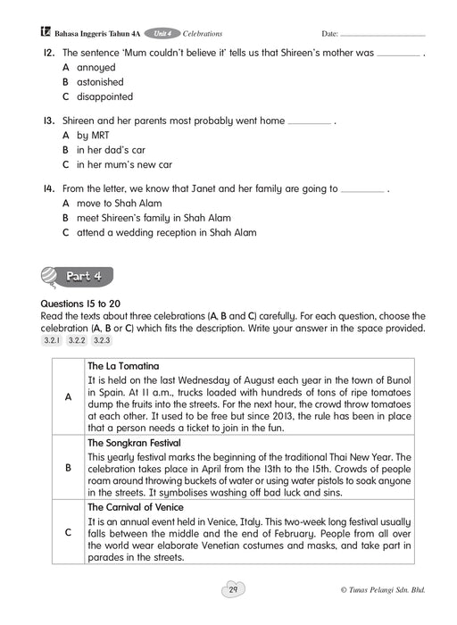Praktis Fokus UASA 2026 焦点单元备考 Tahun 4 年级 4
