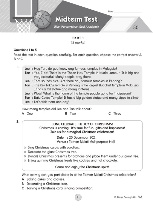 Praktis Topikal KSSR 2026 青苗 单元练习 Tahun 4 年级 4