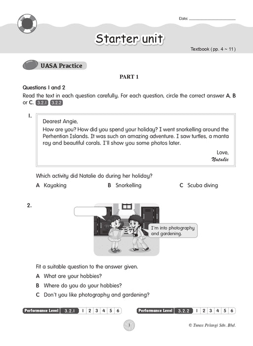 Praktis Topikal KSSR 2026 青苗 单元练习 Tahun 5 年级 5