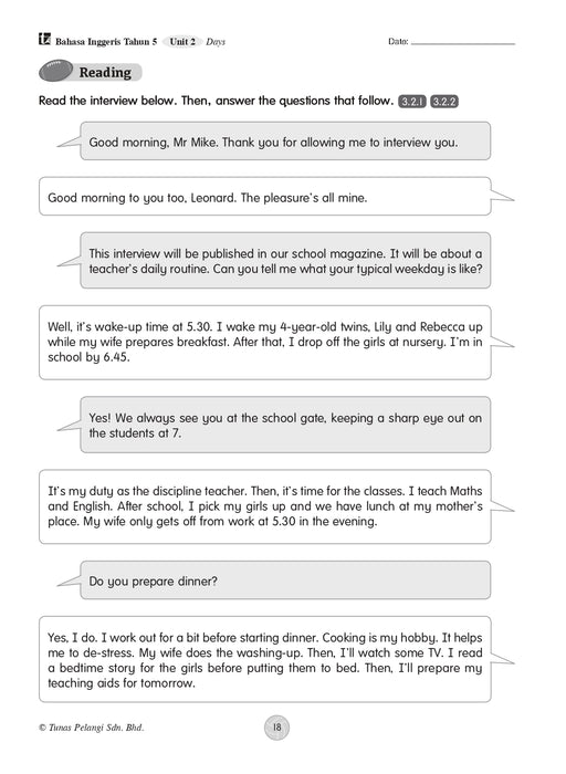 Praktis Topikal KSSR 2026 青苗 单元练习 Tahun 5 年级 5