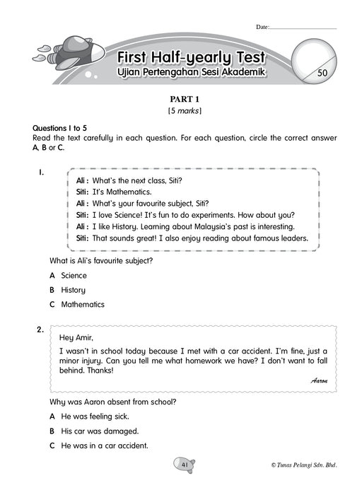 Praktis Topikal UASA 2026 备考全能通 Tahun 5 年级 5