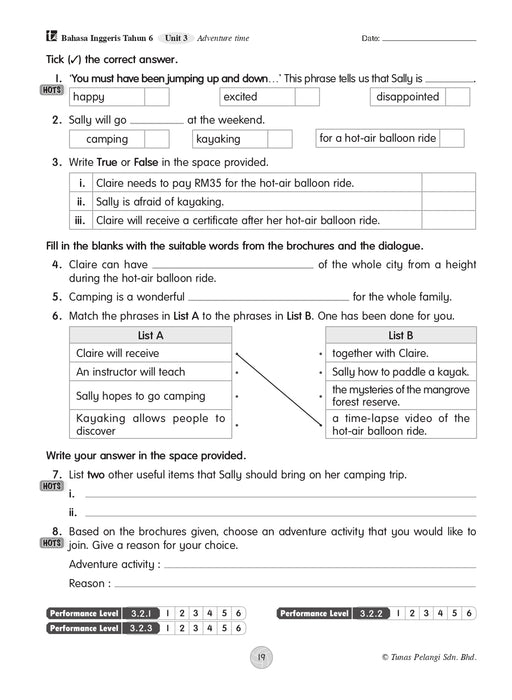 Praktis Topikal KSSR 2026 青苗 单元练习 Tahun 6 年级 6