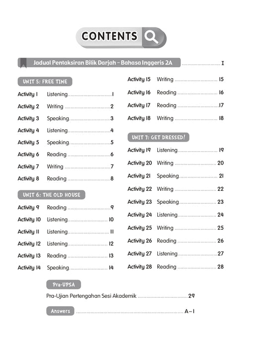 Pentaksiran Bilik Darjah 2025 课堂评估 2 年级