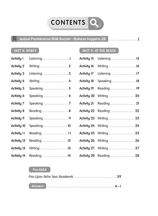 Pentaksiran Bilik Darjah 2025 课堂评估 2 年级