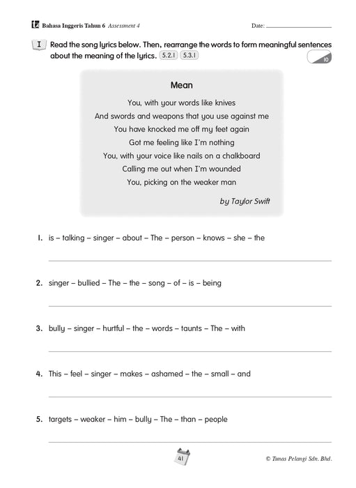 Siri Penilaian Progresif KSSR 2026 百分评审系列 Tahun 6 年级 6