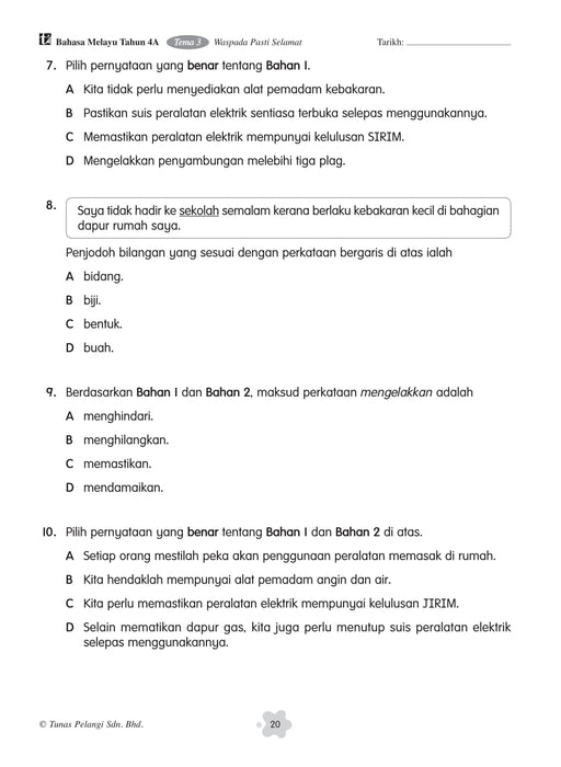 Praktis Fokus UASA 2025 焦点单元备考 4 年级
