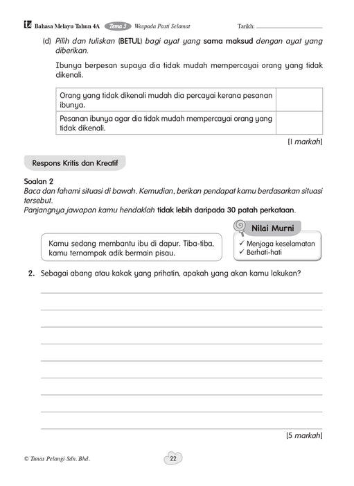 Praktis Fokus UASA 2026 焦点单元备考 Tahun 4 年级 4