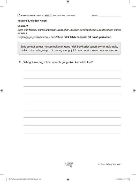 Praktis Topikal UASA 2026 备考全能通 Tahun 6 年级 6