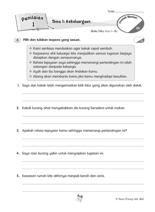 Siri Penilaian Progresif KSSR 2026 百分评审系列 Tahun 6 年级 6
