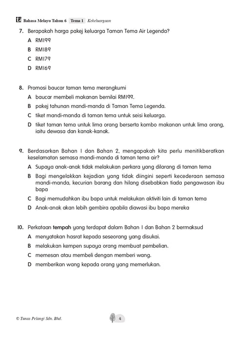 Praktis Topikal UASA 2023 备考全能通 6 年级 国文 Bahasa Melayu