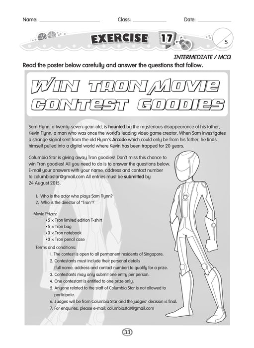 English Comprehension Workbook