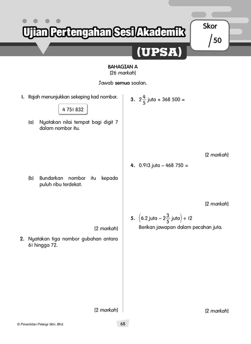 Modul Lengkap PBD 2024 Matematik Tahun 6