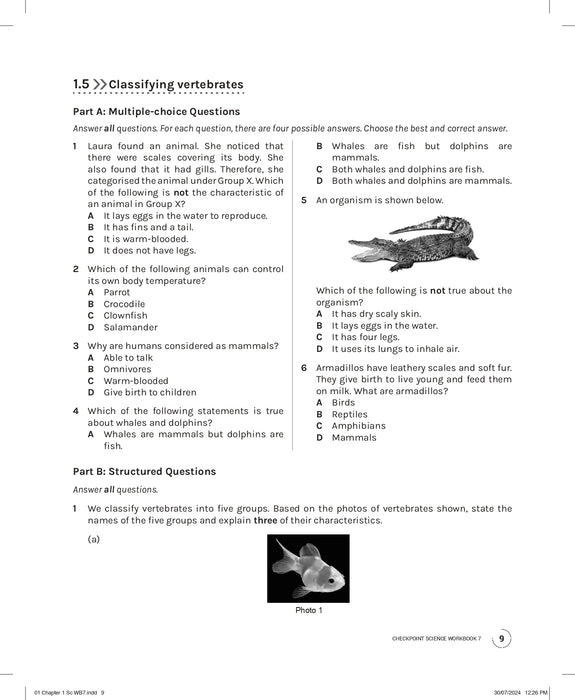 Cambridge Lower Secondary Checkpoint Science Workbook 7