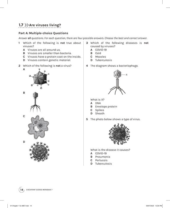 Cambridge Lower Secondary Checkpoint Science Workbook 7