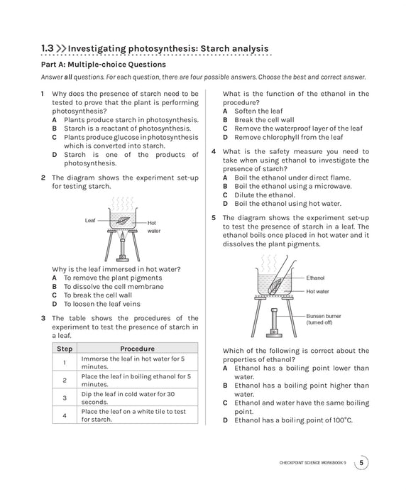 Cambridge Lower Secondary Checkpoint Science Workbook 9