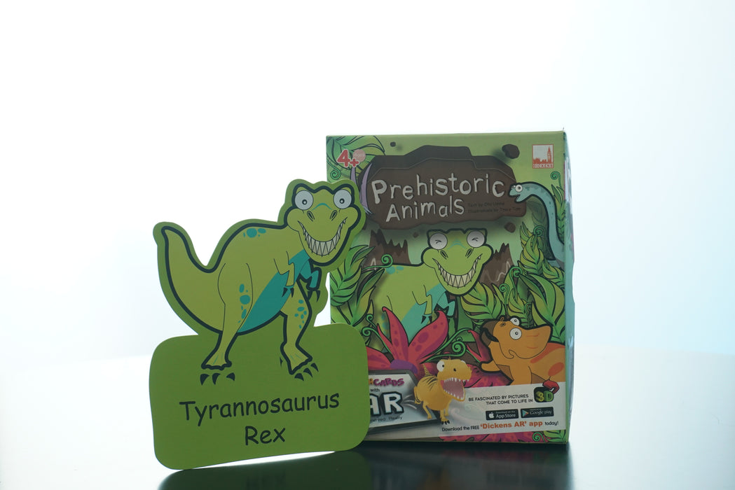 Flashcards with AR Prehistoric Animals