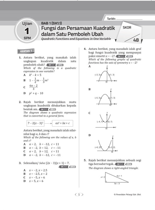 Get Ready SPM 2022 Matematik Tingkatan 4