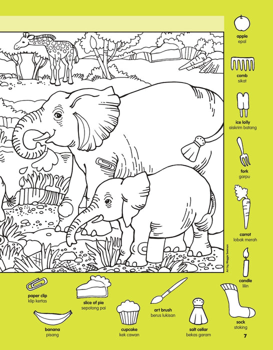 Highlights Hidden Pictures Wildlife Puzzles Gambar Tersembunyi Buku 1