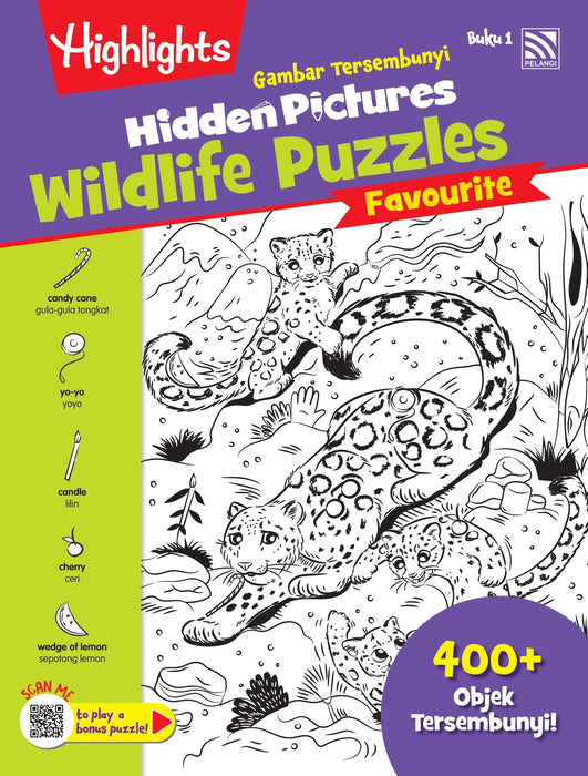 Highlights Hidden Pictures Wildlife Puzzles Gambar Tersembunyi Buku 1