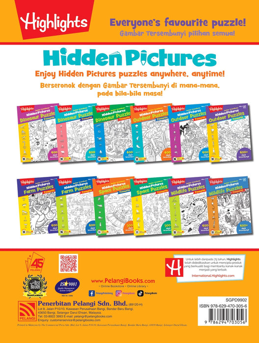 Highlights Hidden Pictures Wildlife Puzzles Gambar Tersembunyi Buku 2