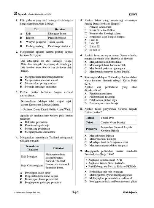 Koleksi Kertas Model SPM 2025 Aliran Sains