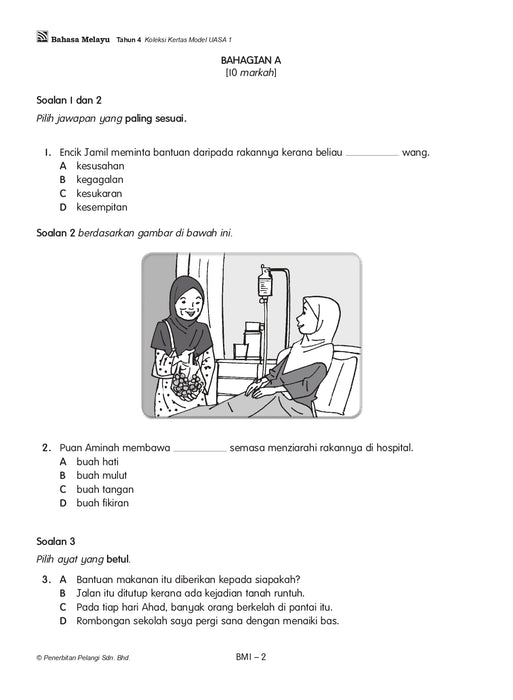 Koleksi Kertas Model UASA KSSR 2025 Tahun 4