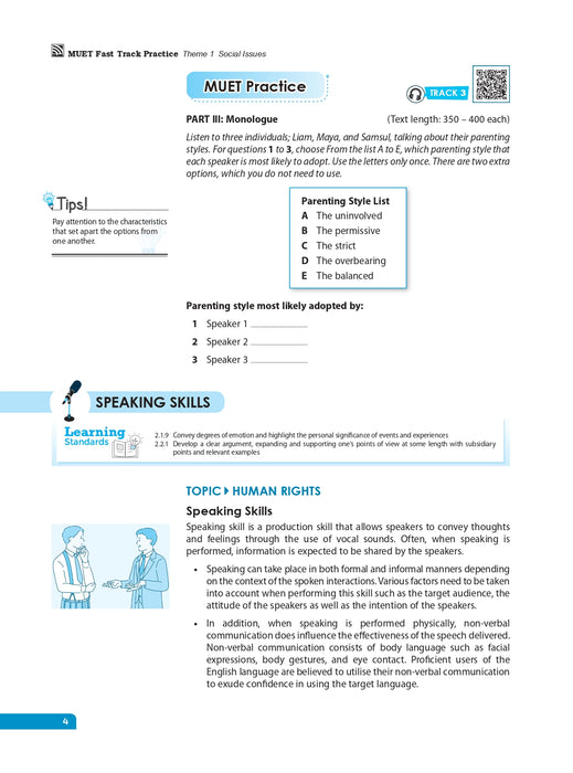 MUET Fast Track Practice 2025