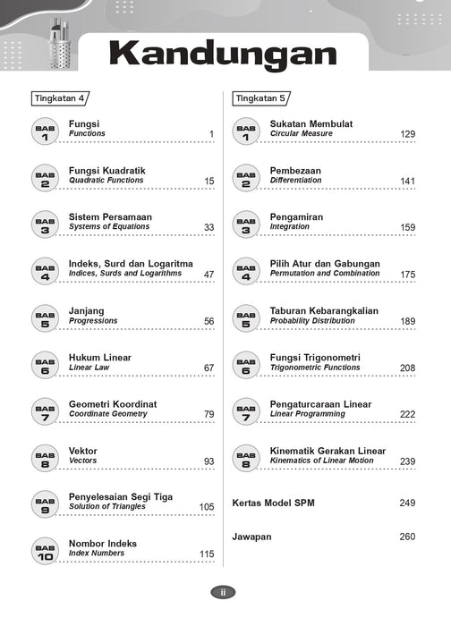 Pelangi Analysis SPM 2022 Matematik Tambahan