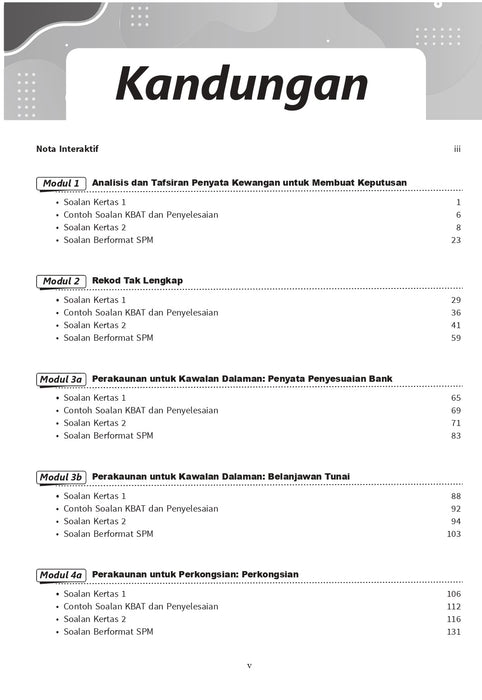 Pelangi Analysis SPM 2023 Prinsip Perakaunan Tigkatan 5